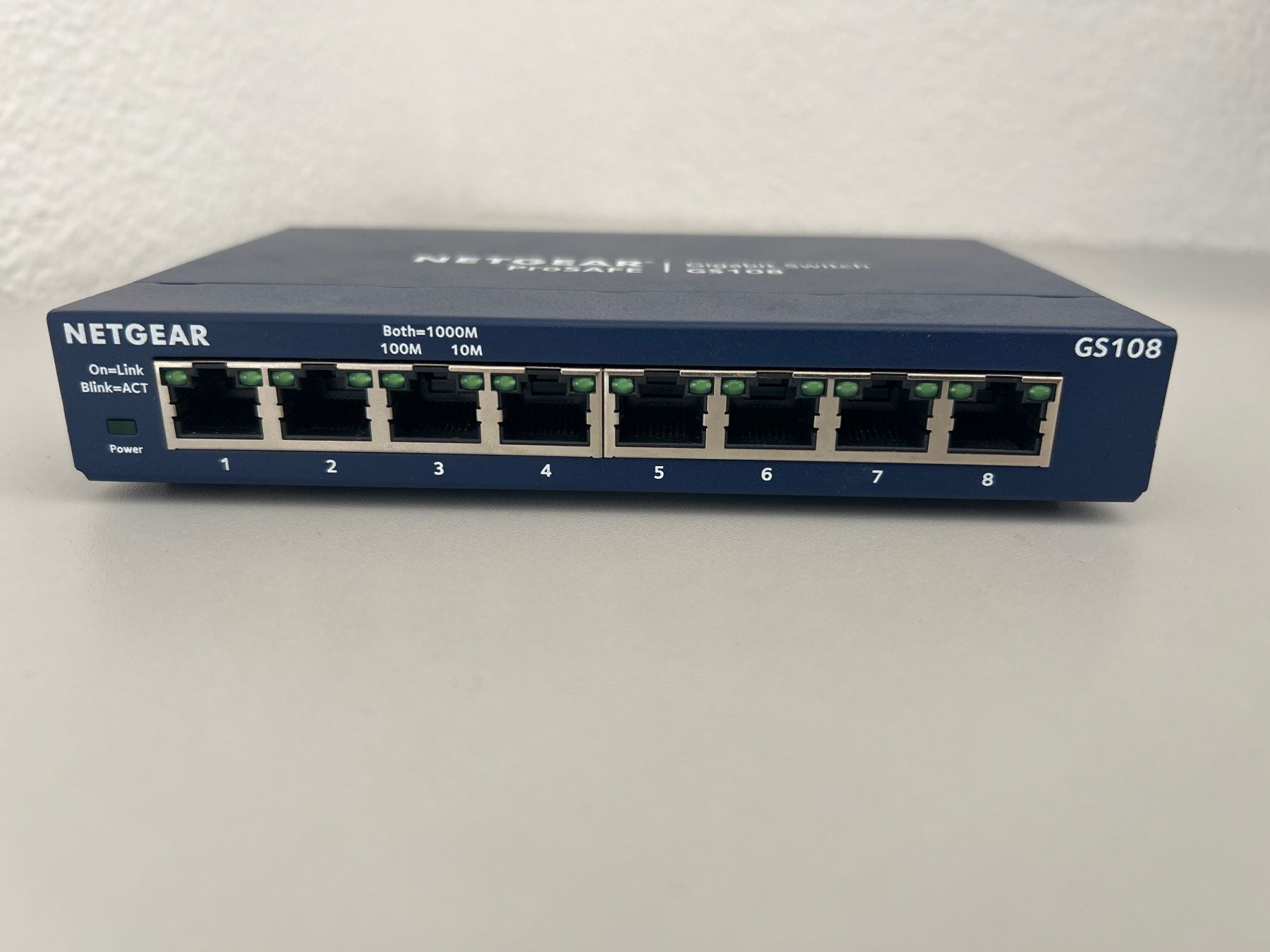 Hubs & Switches: NETGEAR ProSAFE Gigabit Switch GS108 – Gebraucht aus Gretzenbach von pasci_01 1