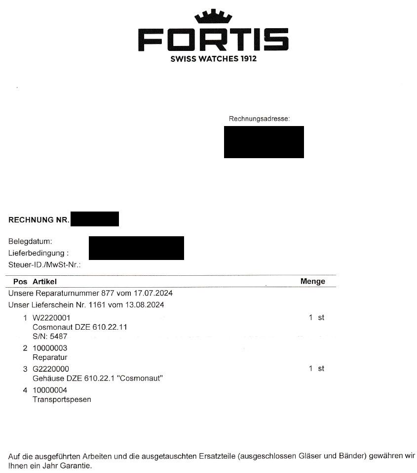 Fortis Uhren: FORTIS Official Cosmonauts Automatic 200m Ref. 610.22.158 – Gebraucht aus Embrach von Canderau 1