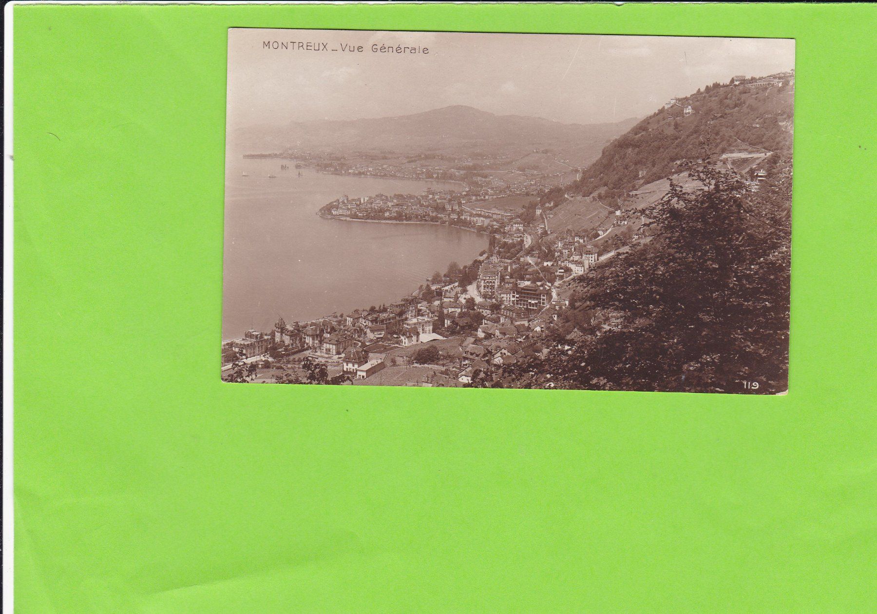 Cartoline postali: Montreux-Vue Générale – Usato da St. Peterzell venduto da neckertal