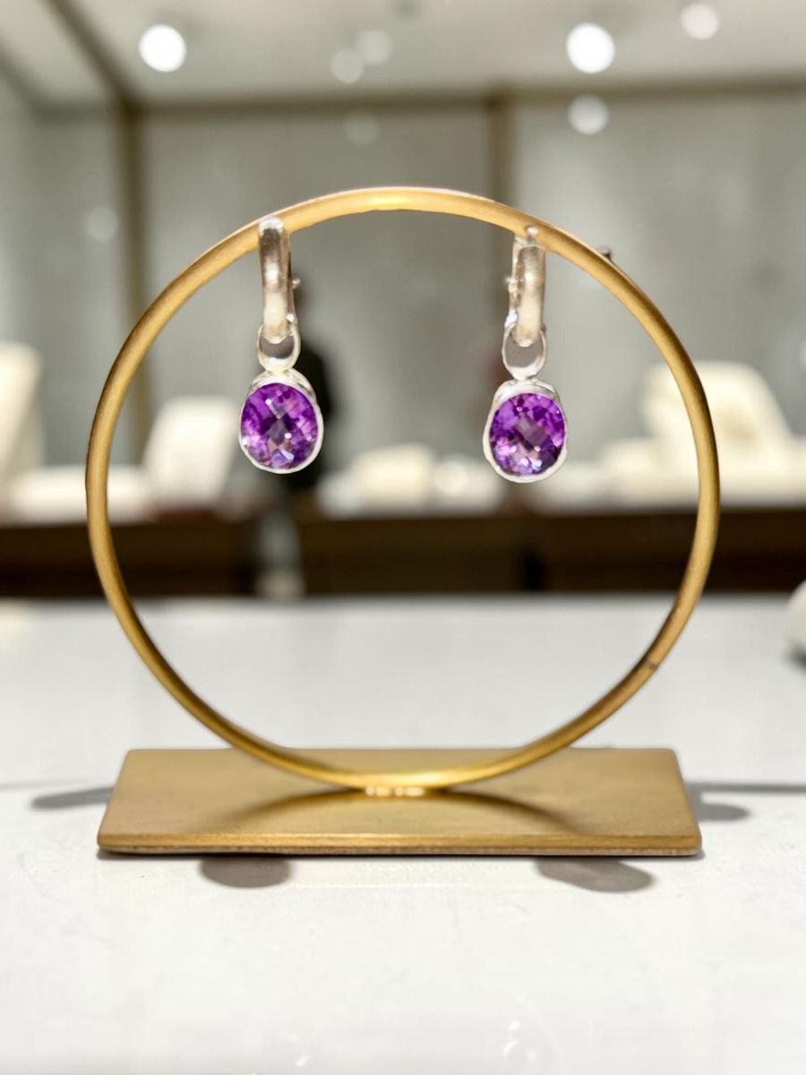 Orecchini pendenti & Orecchini a lobo: Ohrhänger 925er Silber mit Amethyst – Nuovo e nell'imballaggio originale da Uznach venduto da TheStyleLounge