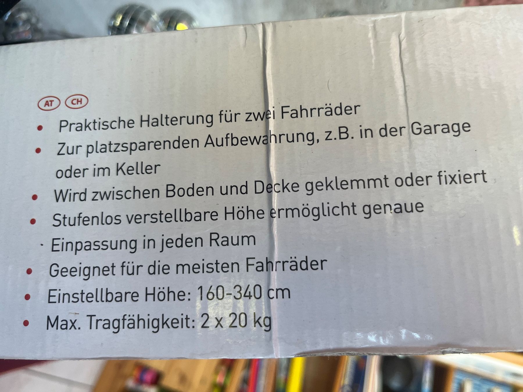 Fahrradhalterungen: Fahrradhalterung Deckenständer 160-340cm – Neu und originalverpackt aus Hinwil von F-DS 2