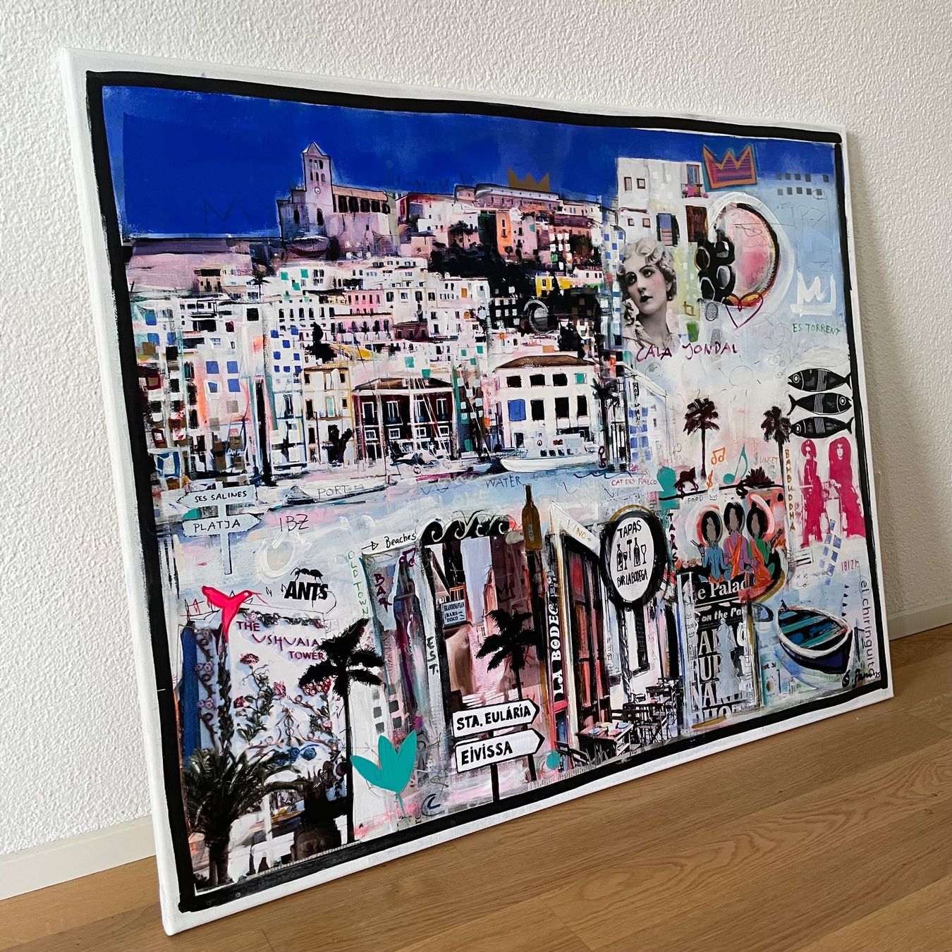 Foto & Immagini: Ibiza Pop Art Kunst Neo Expressionismus Tapas Palmen Bild – Nuovo (secondo la descrizione) da St. Niklausen LU venduto da Stefan_Bammert_Art