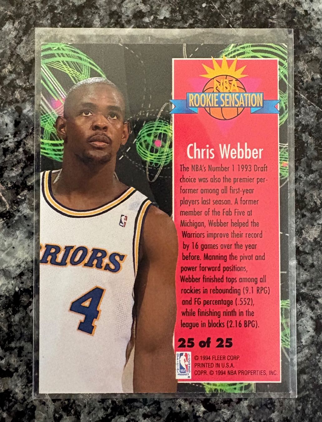 Nba Sammelbilder & Trading cards: NBA Chris Webber Fleer Rookie Sensations Card – Neu (gemäss Beschreibung) aus Muttenz von joba23 1