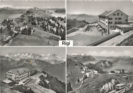 Rigi (LU/SZ) – Mehransicht der Bergstation mit Zahnradbahn G
