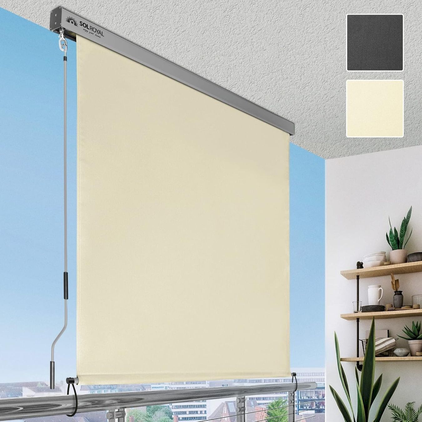 Tende da sole: Aussen-Senkrechtmarkise 180x250 beige – Nuovo e nell'imballaggio originale da Bottighofen venduto da zaap