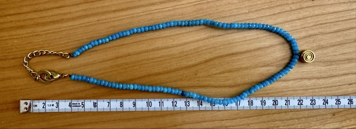 Altri gioielli: Wunderschönes hellblaues Schmuckset ACHAT - NEU! – Nuovo (secondo la descrizione) da Rüti ZH venduto da MapleLeaf62 1