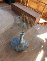 Beistelltisch rund mit zwei Glasplatten gebraucht