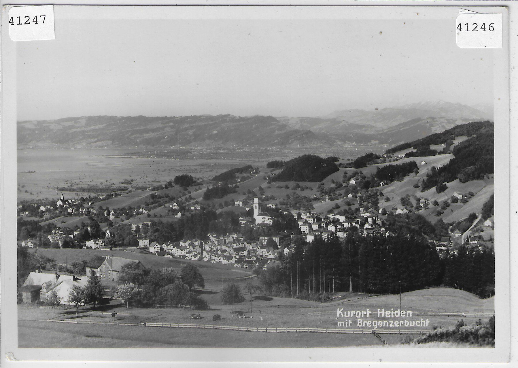 Cartoline postali: Kurort Heiden mit Bregenzerwald – Usato da Ettingen venduto da Kartenplanet