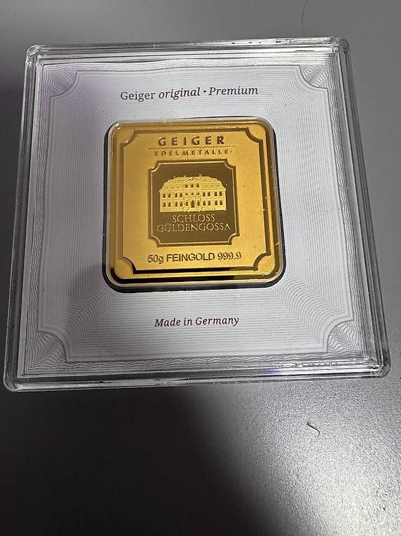Edelmetalle: Geiger 50g Feingold 999 Barren – Neu (gemäss Beschreibung) aus Zunzgen von noa_wd92