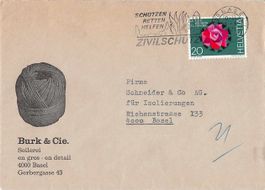 herrlicher Firmenbrief BURK & Cie BASEL, 1.--