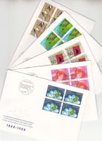 SBK 758 - 762 im 4er-Block FDC
