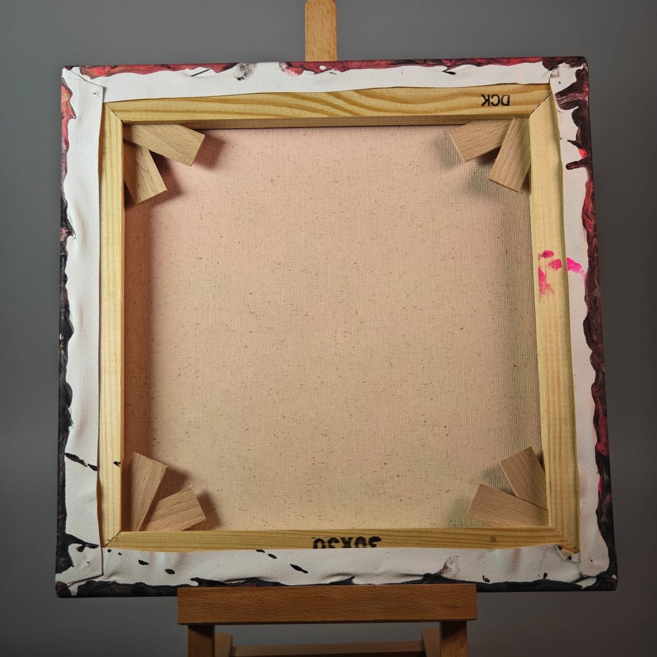 Dipinti: Abstraktes Acrylbild, fluoreszierend, 30x30cm – Nuovo e nell'imballaggio originale da Schönenwerd venduto da BelaE9687 1