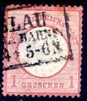 DEUTSCHE REICHS-POST 1872 1 GROSCHEN GESTEMPELT - BL216