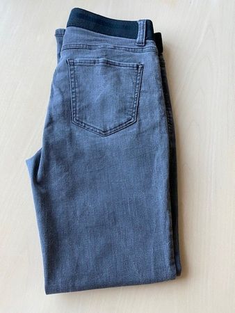 Braune Damen Jeans mit Gummizug, sehr bequem, Grösse 38
