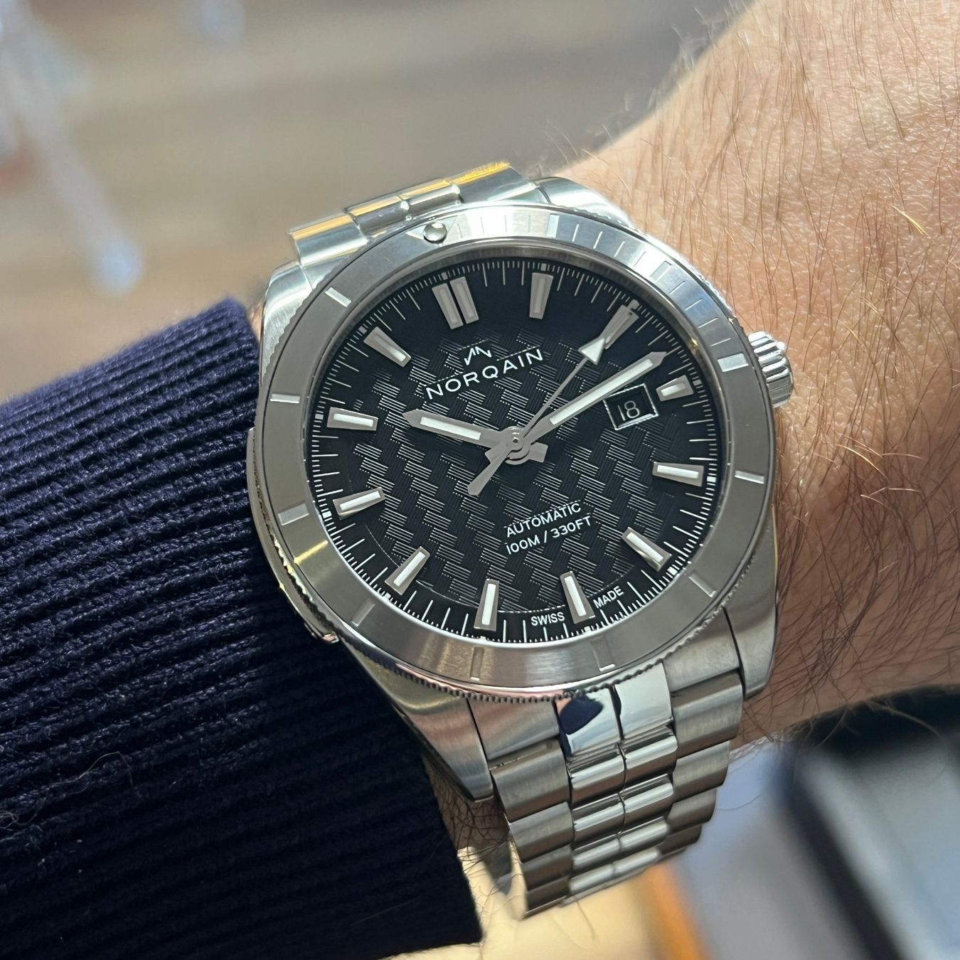 Norqain Orologi: Norqain Automatic Date Full Set N1000S01A/BJ101/102S – Usato da Carouge GE venduto da Watchaser 3