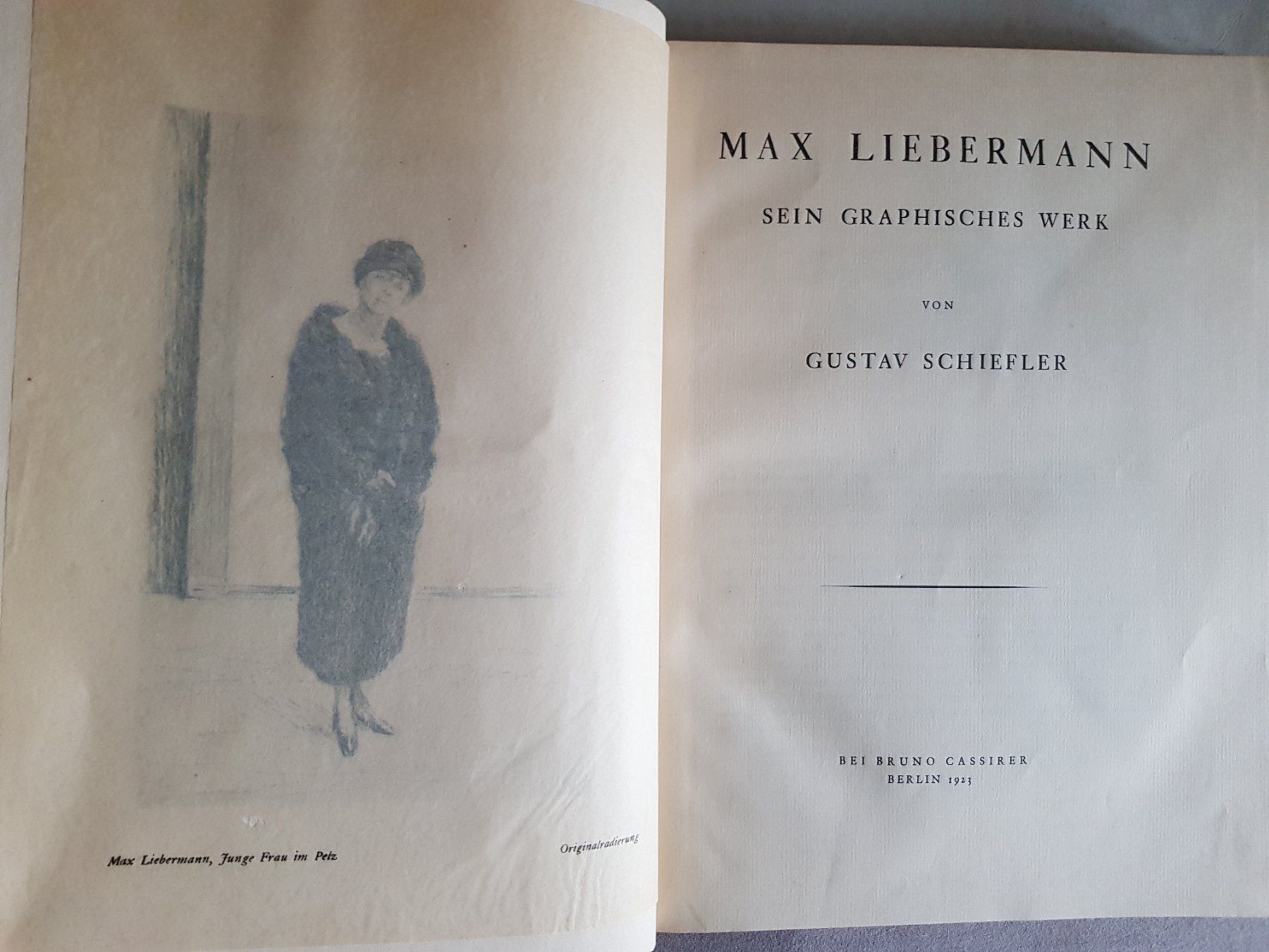 Bücher: Das graphische Werk von Max Liebermann - 1923 – Gebraucht aus Walterswil BE von Lonitti