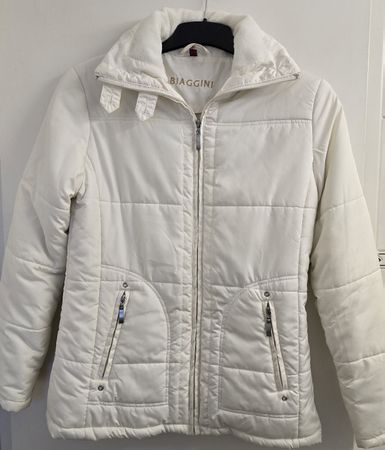 Weisse Winterjacke Biaggini Gr. 36, Damen