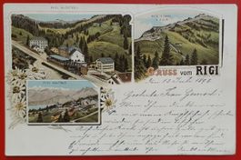 Gruss vom Rigi 1898