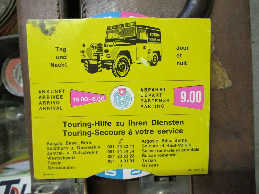 Parkscheibe TCS Land Rover RAR Oldtimer (Gebraucht) in Felsberg für CHF ...