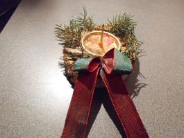Kerzenständer / Tannenzweig / Masche