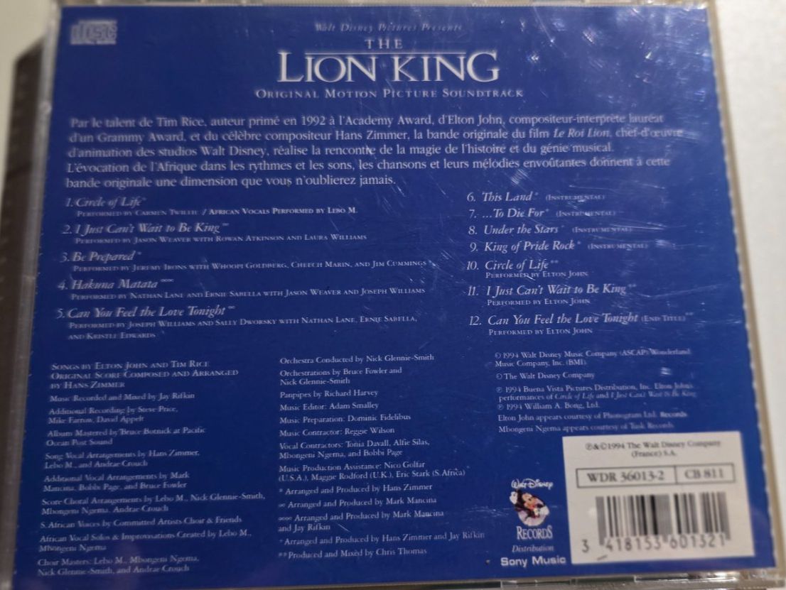 CD: The Lion King CD - Soundtrack – Usato da Niederbipp venduto da Tamara15101995 1
