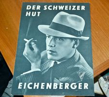 alter REKLAME KARTON Der Schweizer Hut EICHENBERGER display