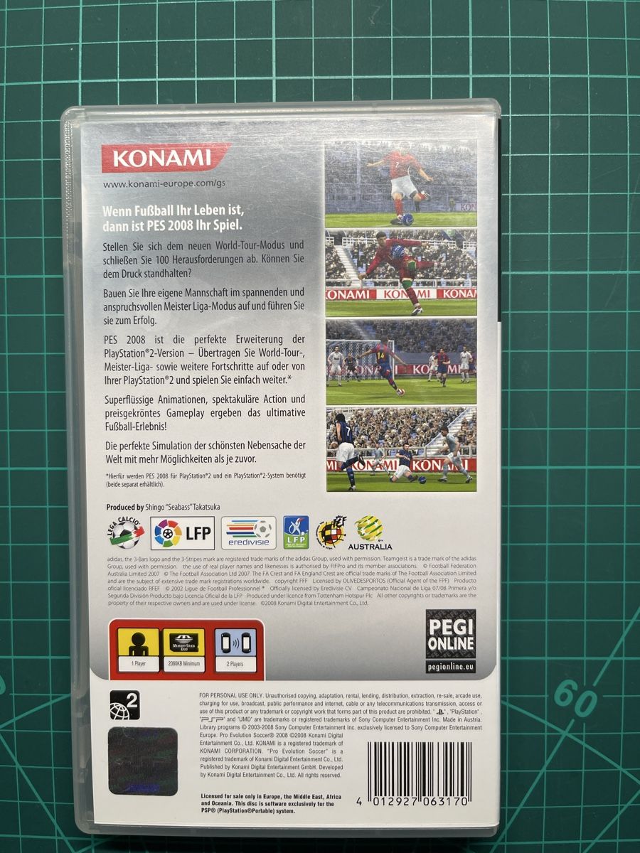 Sony Spiele: PES 2008 Pro Evolution Soccer PSP  – Gebraucht aus Killwangen von cherubim13 1