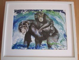 2 x Rolf Knie Kunstdrucke