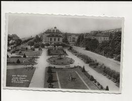AK 1937 Neuchâtel Jardin Desor Ecole/Uni de Commerce