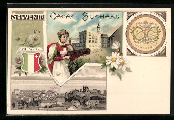 Cartes postales: Litho Neuchatel, Cacao Suchard, Marque d – D'occasion à Berlin par bartko-reher