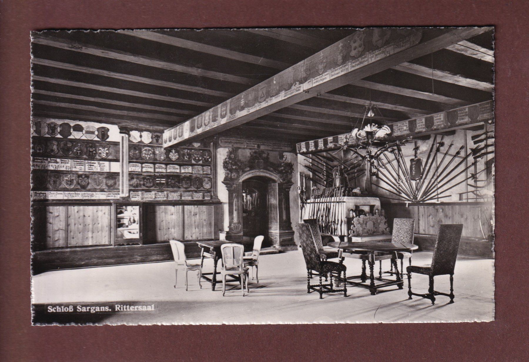 Cartes postales: SCHLOSS SARGANS - Rittersaal – D'occasion à Pully par nicecards-shop