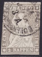 Strubel ZNr. 21G, SH-Nr. 21B4, Stempel BASEL BRIEFEXPEDITION
