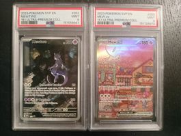 Pokemon Mew & Mewtwo 151 Promo #052/053 ENG PSA 9