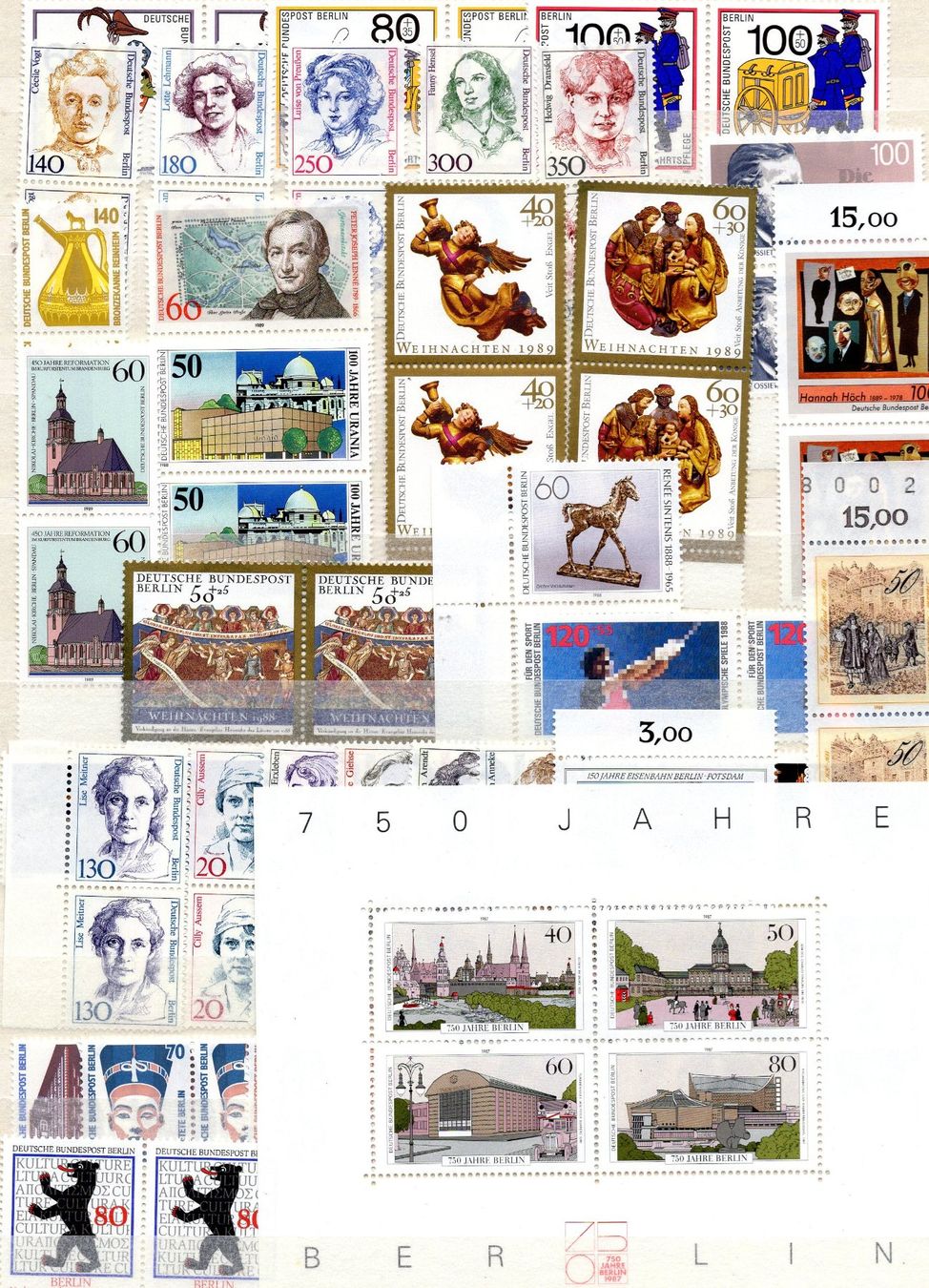 Tutti i francobolli: R1751  /  BERLIN 1973-1990 neufs XX – Usato da Ste-Croix venduto da MONT-TAGNAC 4