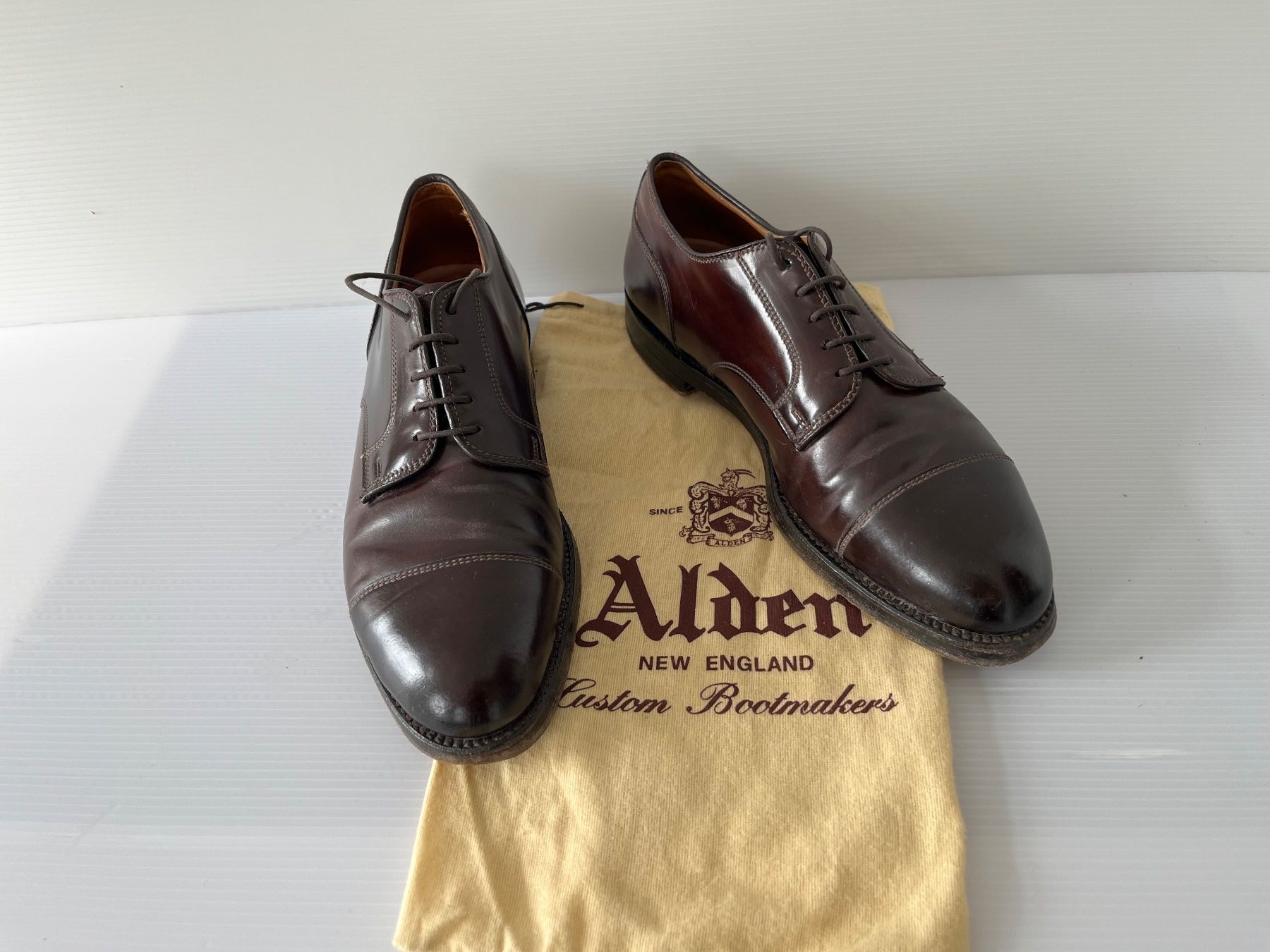 Alden Scarpe da uomo: Alden - 95738F - Cordovan - Burgundy – Usato da Iseo venduto da val_tgk5