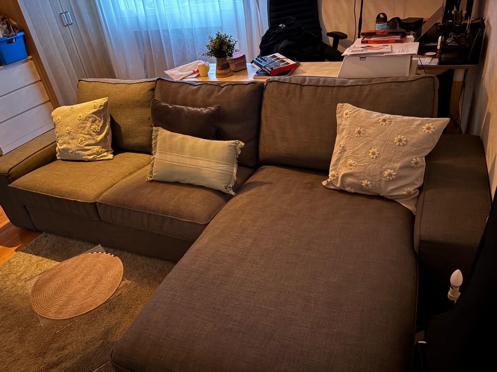 Ikea Divani: Gemütliche Ecksofa, dunkelgrau, top Zustand!... – Usato da Brunegg venduto da nohae17 1