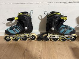 Inline Skates schwarz blau Grösse 38 neuwertiger Zustand