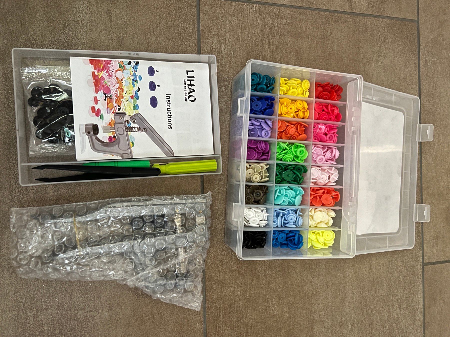 Kit bricolage: Lihao Brand Snaps and Pliers Set Plastic Buttons – Nuovo (secondo la descrizione) da Merenschwand venduto da Andyw8 2