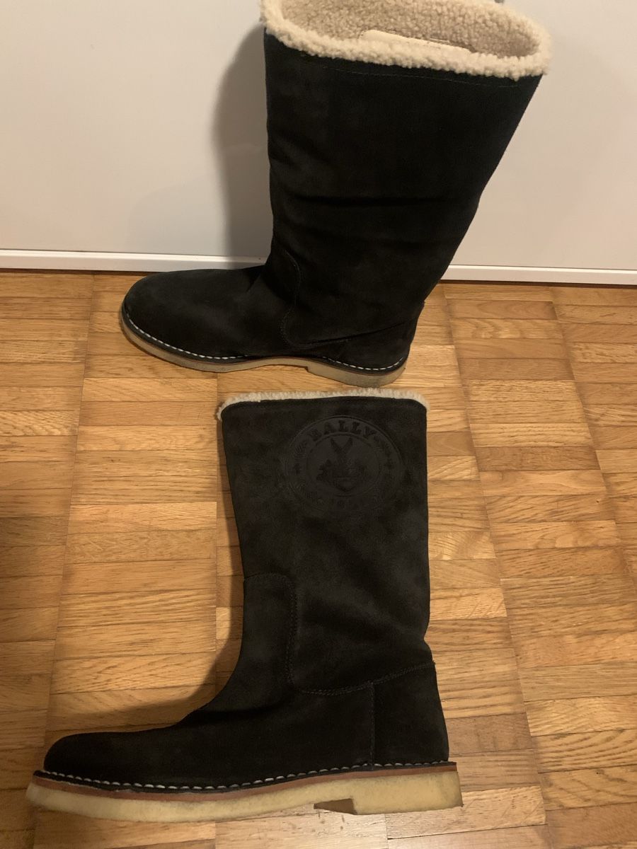 Scarpe da donna: Bally lammfell leder stiefel – Usato da Zürich venduto da Nikuska32 1