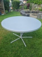 Gartentisch rund grau, 120cm