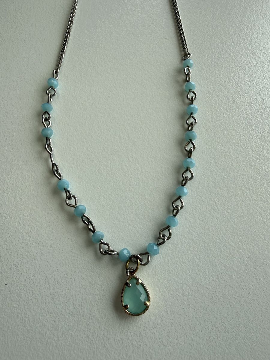 Catenine: Süsse Kette mit blauem Stein – Usato da Oberhofen Thun'see venduto da ClaudiaKelesh