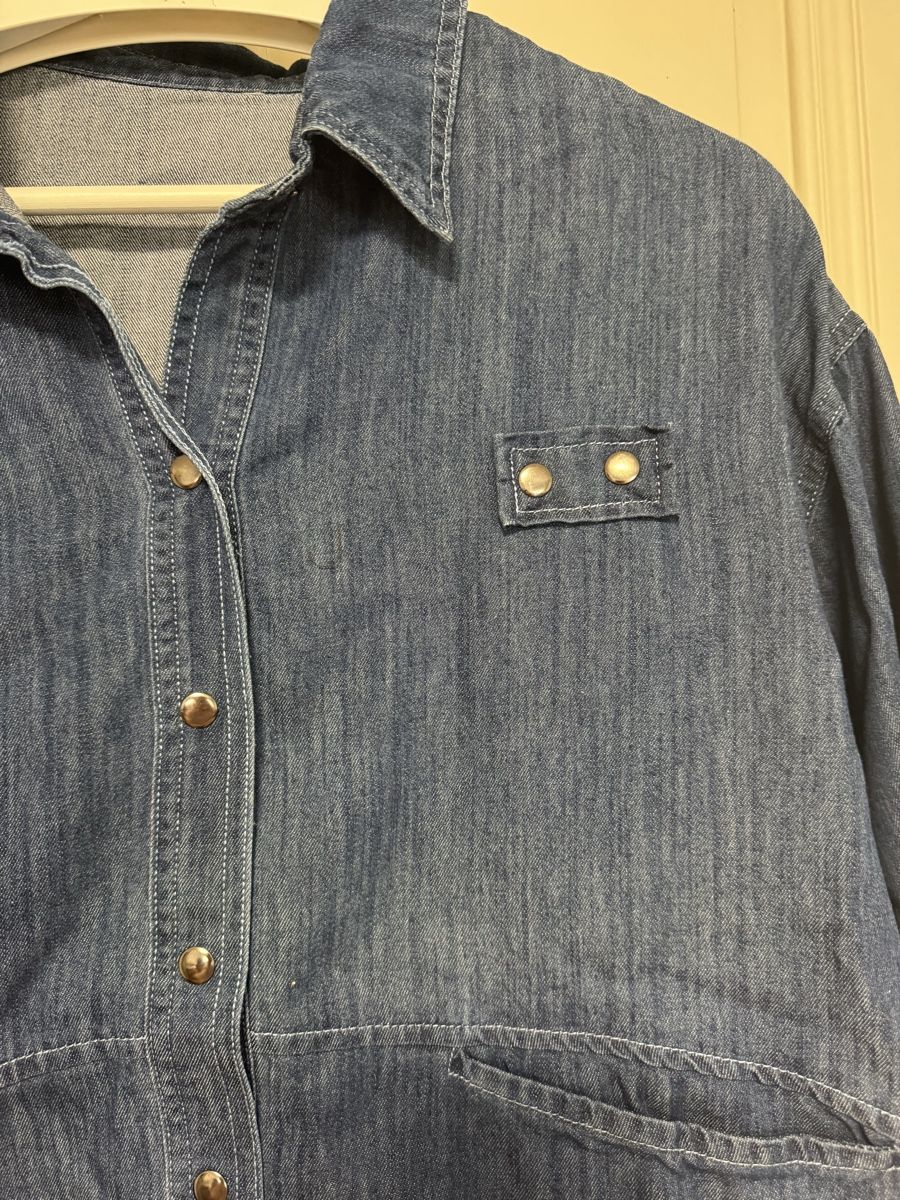 Camicette: Jeanshemd blau Baumwolle XL – Nuovo (secondo la descrizione) da Biel/Bienne venduto da Tibet20 1