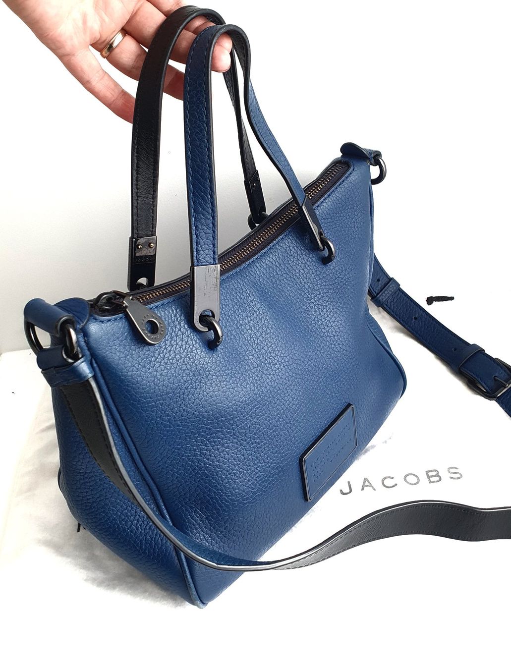 Marc Jacobs Borse da donna: Marc Jacobs Henkel/Umhängetasche Medium Soft Leder Blau – Usato da Niederteufen venduto da Mira_72 1