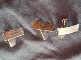 3 paar Ohrstecker Quadrat für Ohrringe herzustellen DIY