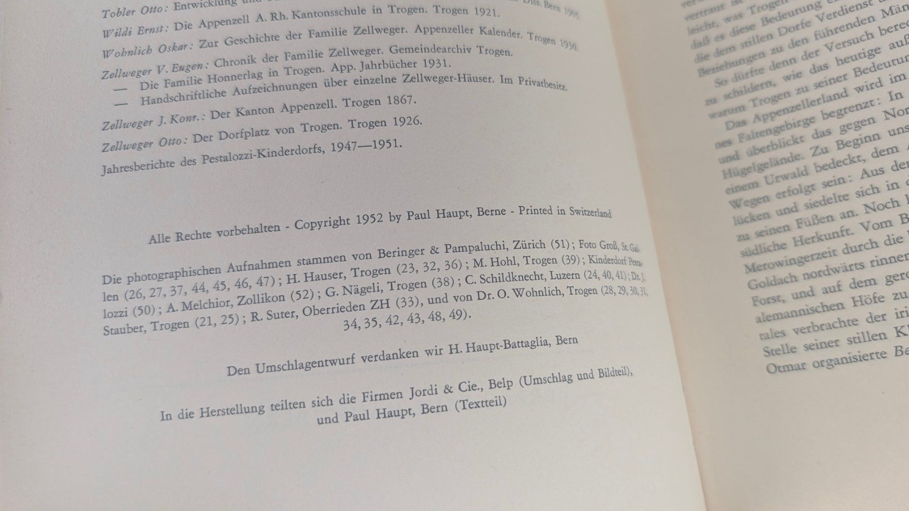 Libri: Schweizer Heimatbücher: Trogen 1952 – Usato da Zürich venduto da axolottchen 4