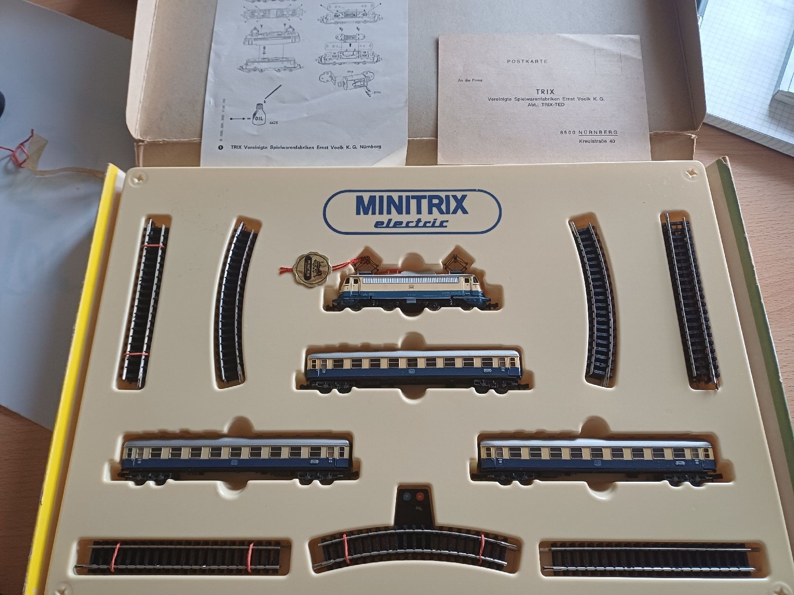 Trix Modellini di ferrovie: Mintrix-Set, Spur N, neuwertig, 1965-67 – Nuovo e nell'imballaggio originale da Allschwil venduto da dattelzwicker01