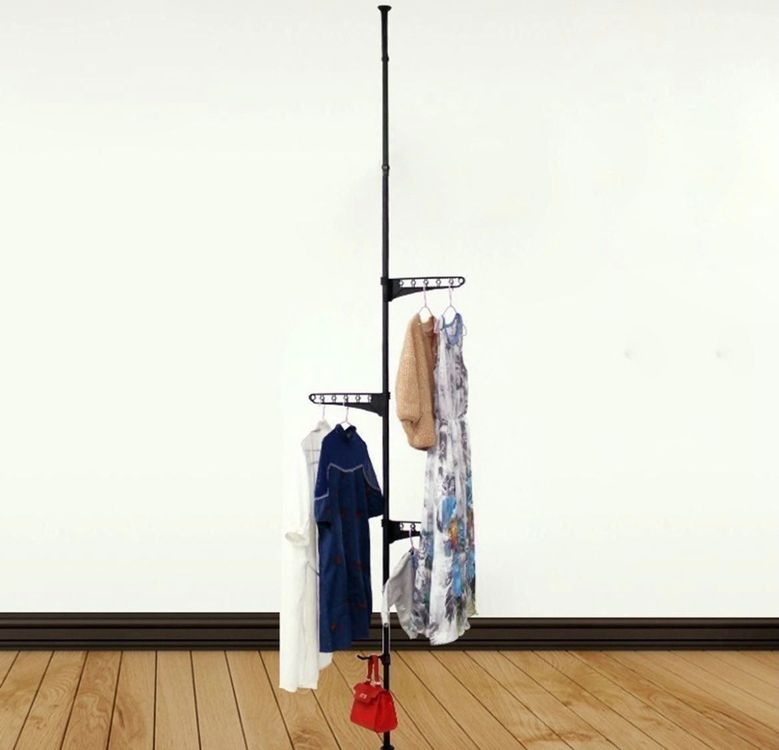 Teleskop-Kleiderstange Verstellbar 78-125 Cm - Platzsparende Kleideraufbewahrung