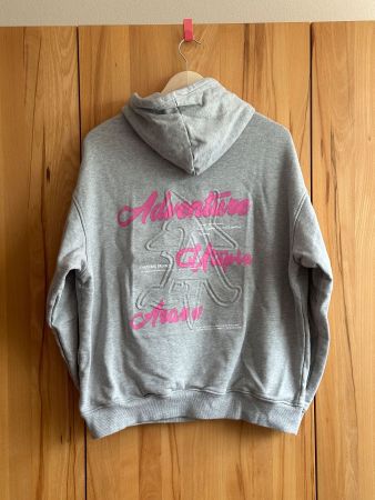 Stylischer Grauer Hoodie, Gr. L, wie neu