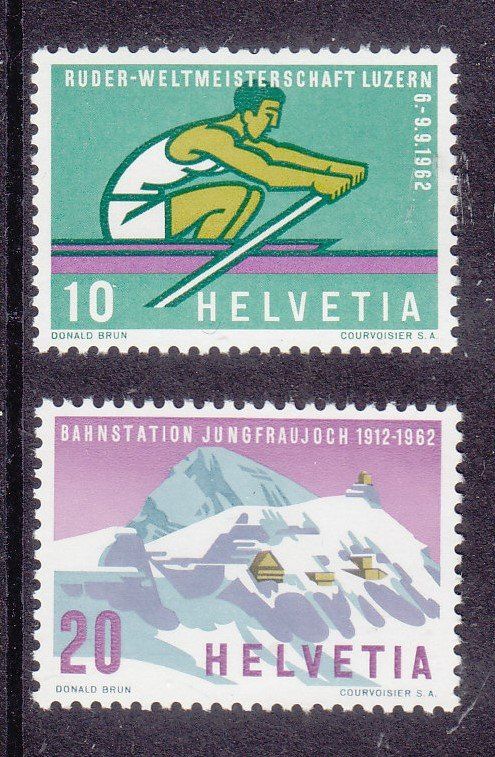Tous les timbres: 1962 Abarten Nr.1.09+1.10 Deutlicher Raster ** Postfrisch ** – Neuf (Voir description) à Adliswil par Aenti