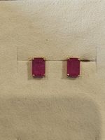 Ruby Gold Ohrringe